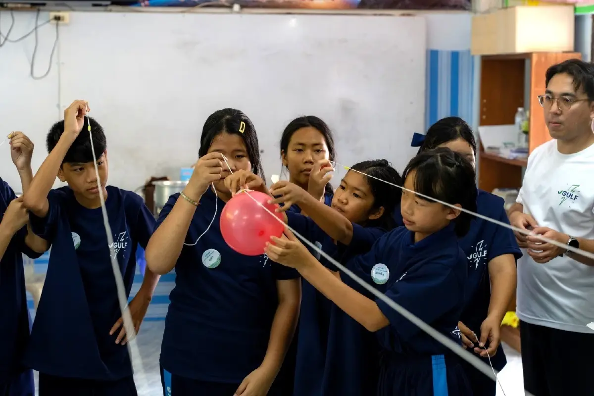 GULF Sparks Energy ชวนน้องท่องโลกพลังงาน ปี 3” พาเยาวชนปั้นเมืองพลังงาน เติมความรู้เรื่องแหล่งผลิตไฟฟ้าใกล้ตัว