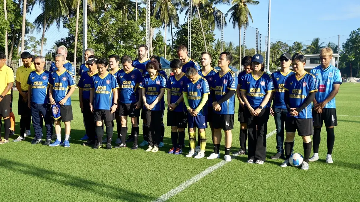 รอง อสส.นำทีมบอลอัยการอาเซียนพลัส บุกไปตีเสมอ วีไอพีสมุย 2-2