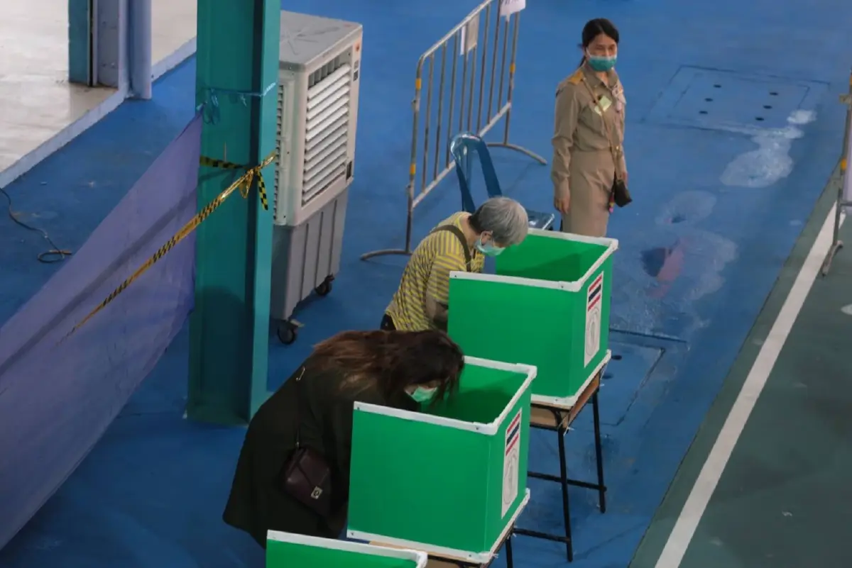 ภาพบรรยากาศการเลือกตั้งผู้ว่า กทม.เมื่อปี 65