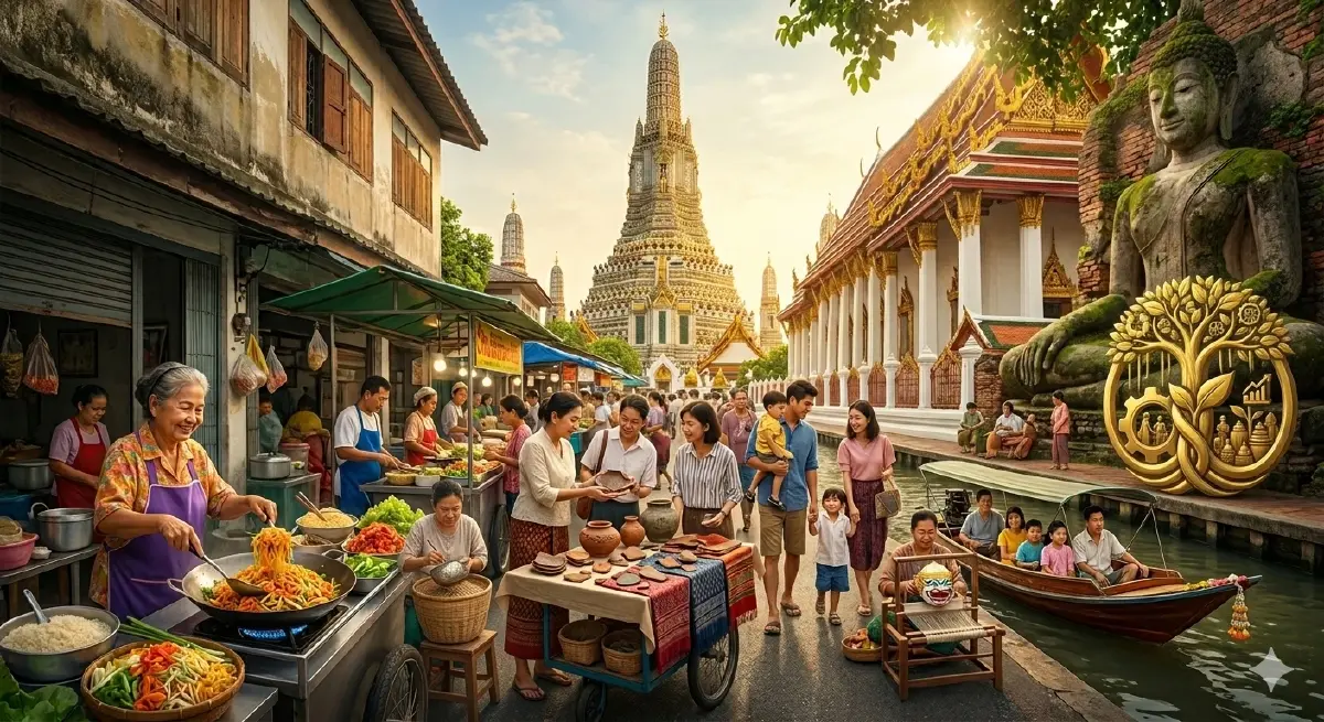 ภาพอัตลักษณ์ของชุมชนต่างๆ ใน กทม. ที่สร้างโดย AI