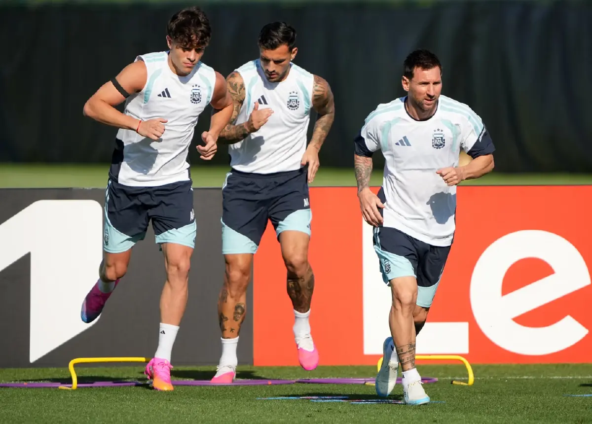 บรรยากาศการซ้อมของนักเตะทีมชาติอาร์เจนตินา