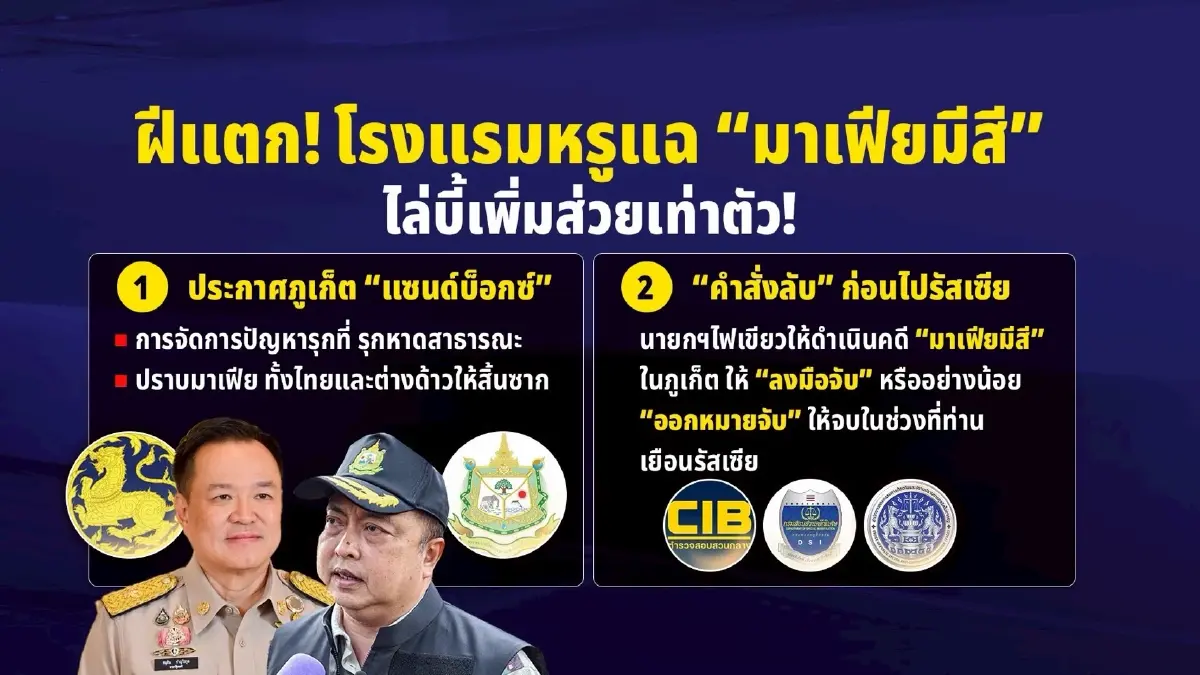 Exclusive! ดีลหักเหลี่ยมคนกันเอง... ใจนักเลง “เด้งยกชุด” ฝีแตก! โรงแรมหรูแฉ “มาเฟียมีสี” ไล่บี้เพิ่มส่วยเท่าตัว!