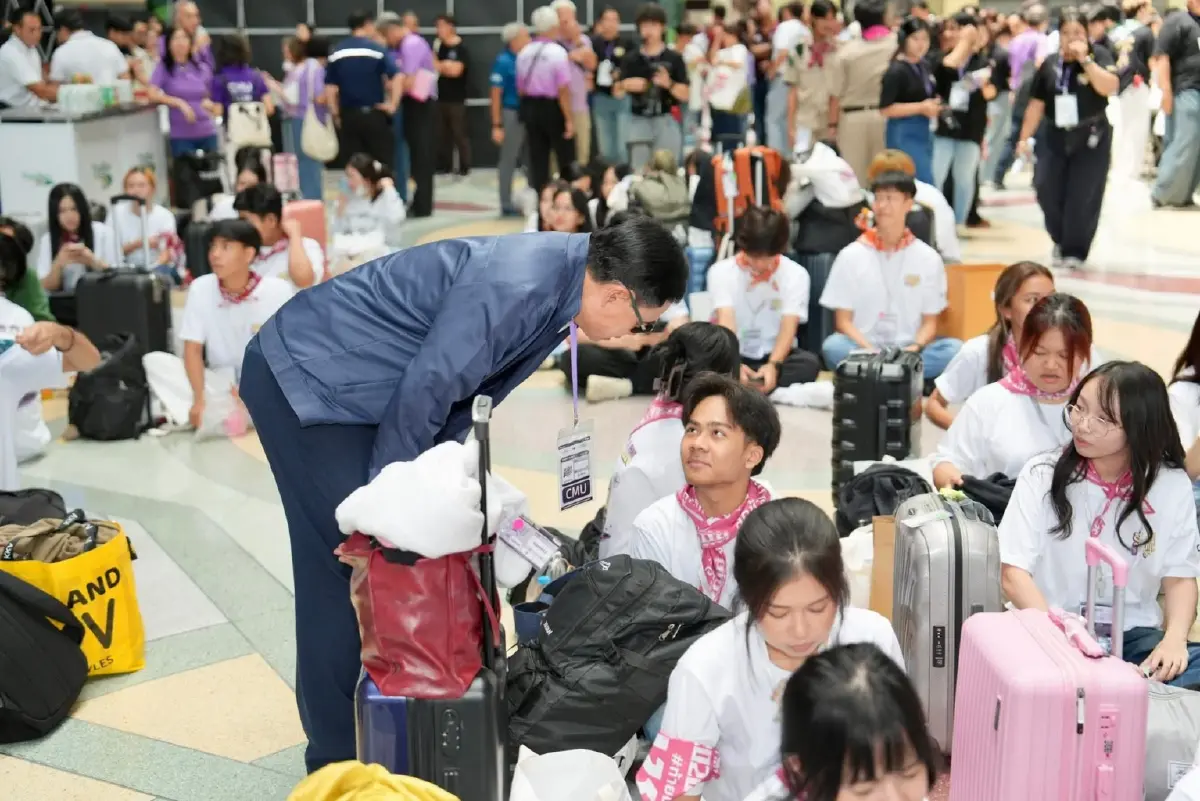 มช.จัดรับน้องรถไฟ 69 พาลูกช้างเชือกใหม่สู่ชีวิตรั้วมหาวิทยาลัย