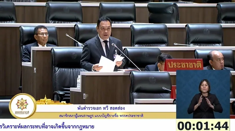 พ.ต.อ.ทวี สอดส่อง อดีตรัฐมนตรีว่าการกระทรวงยุติธรรม หัวหน้าพรรคประชาชาติ 