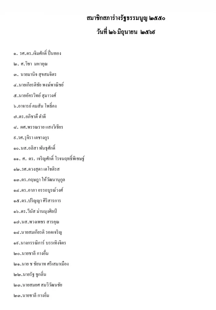 "สสร.2550" แถลงการณ์บี้ "กกต." เร่งสรุป-ส่งพยาน-หลักฐาน "คดีฮั้วสว." ให้ศาลฎกีาโดยเร็ว