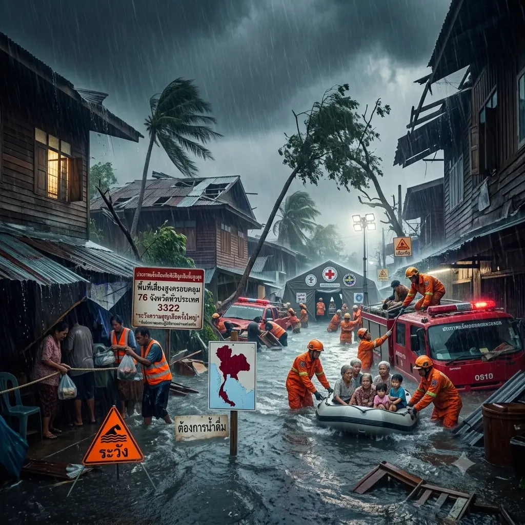 ภาพโดย AI พื้นที่ประสบภัยจากซูเปอร์เอลนีโญ