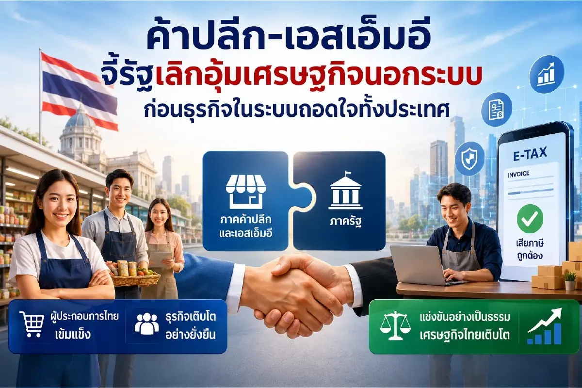 “ไทยช่วยไทยพลัส” เงินสะพัด 3.8 หมื่นล้าน! ค้าปลีก-SME ประสานเสียง จี้รัฐหยุดอุ้มเศรษฐกิจนอกระบบ