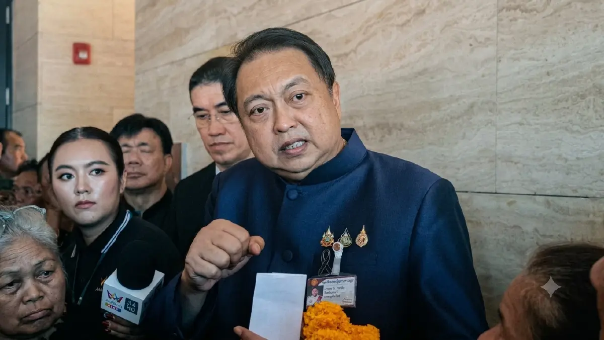 นายสุชาติ ชมกลิ่น รัฐมนตรีว่าการกระทรวงทรัพยากรธรรมชาติและสิ่งแวดล้อม