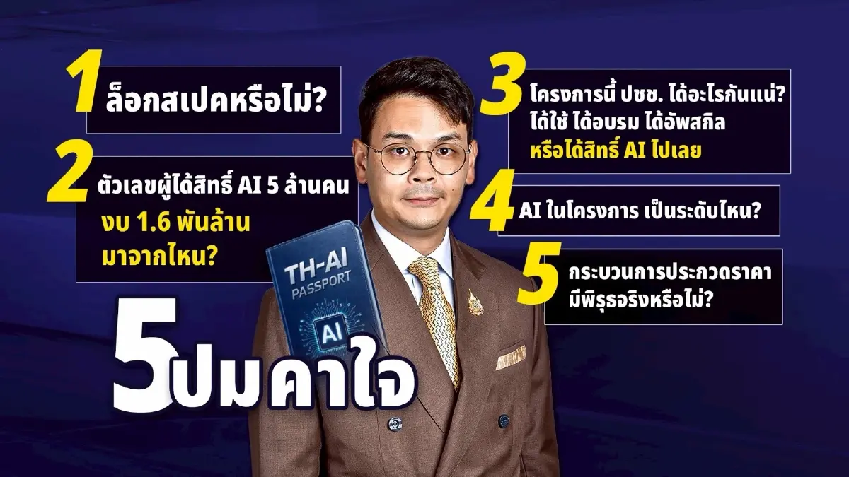 เปิด 5 ปมร้อน TH-AI Passport งบ 1.6 พันล้าน ที่ต้องเร่งตรวจสอบ