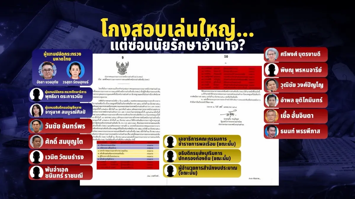 โกงสอบท้องถิ่น 55 รายชื่อถูกไต่สวน กลับไร้ชื่อบิ๊ก มท.บางคน