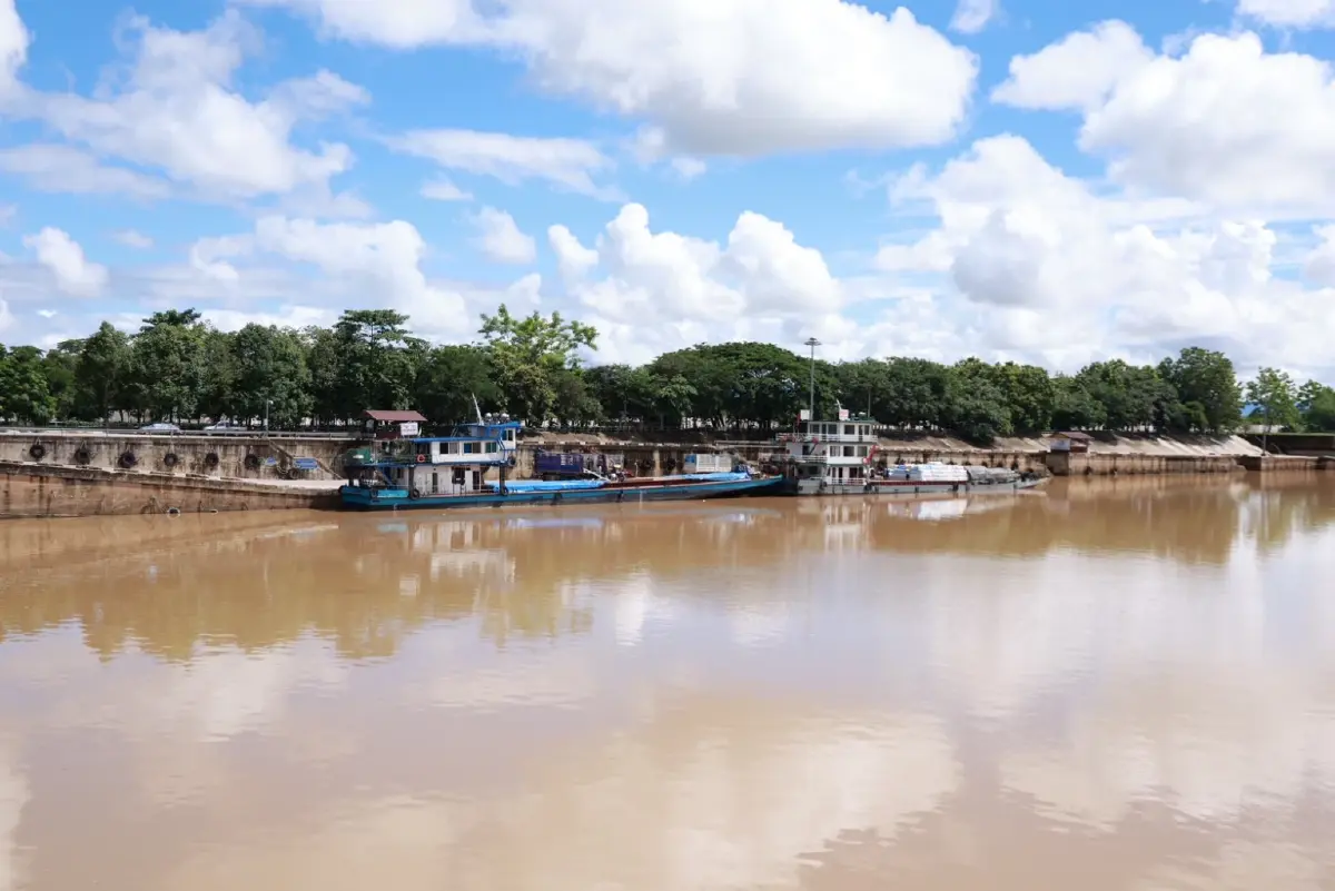 สภาพของท่าเรือเชียงแสน จ.เชียงราย