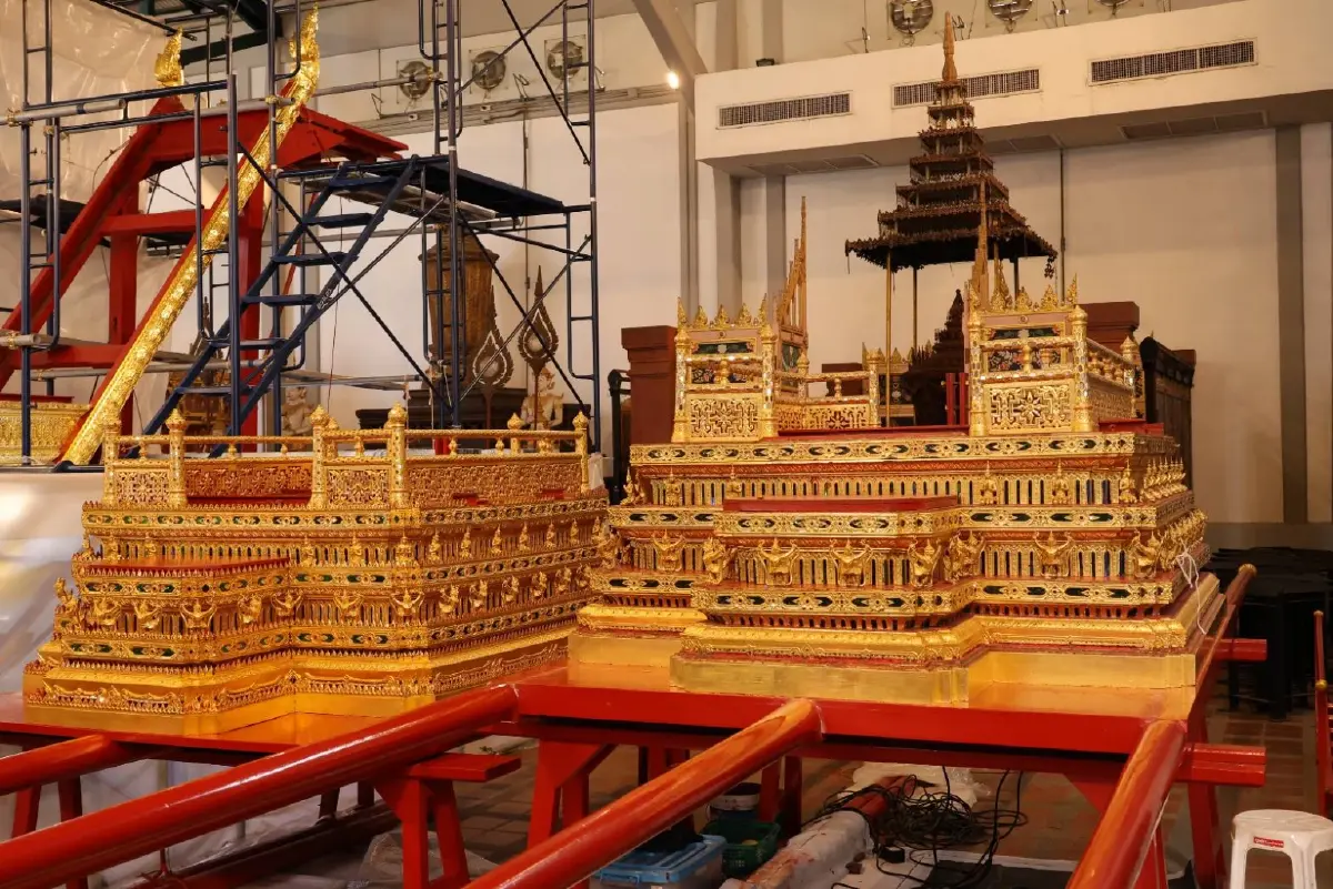 "ผบ.ทบ." ตรวจความพร้อมบูรณะ "พระมหาพิชัยราชรถ" คืบหน้าเกือบ 100% แล้ว