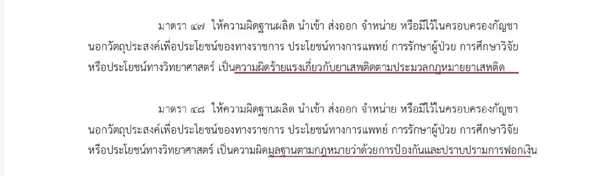 เปิดร่าง พ.ร.บ.กัญชา ฉบับ พ.ต.อ.ทวี สอดส่อง