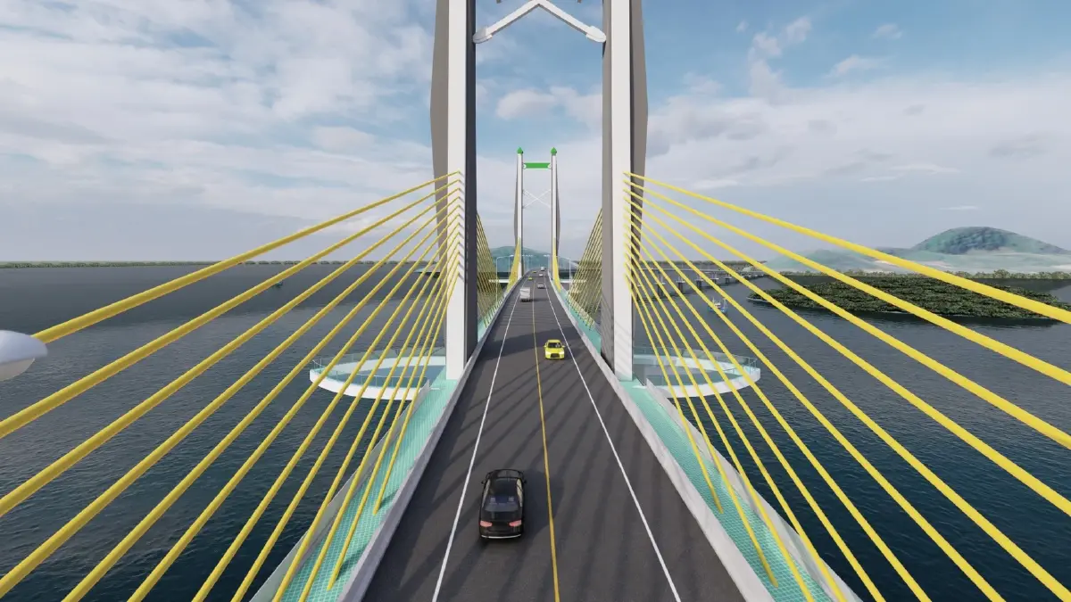 ภาพตัวอย่างสะพานเชื่อมเกาะลันตา-สะพานข้ามทะเลสาบสงขลา 