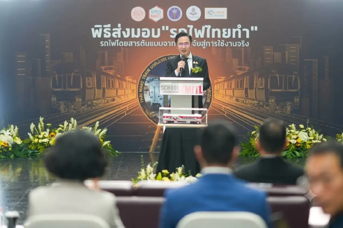 ไทยทำไทยใช้! "ยศชนัน" เปิดตัว "รถไฟไทยทำ" รถไฟ EV ระดับ Luxury Class ต้นแบบ ฝีมือคนไทยให้