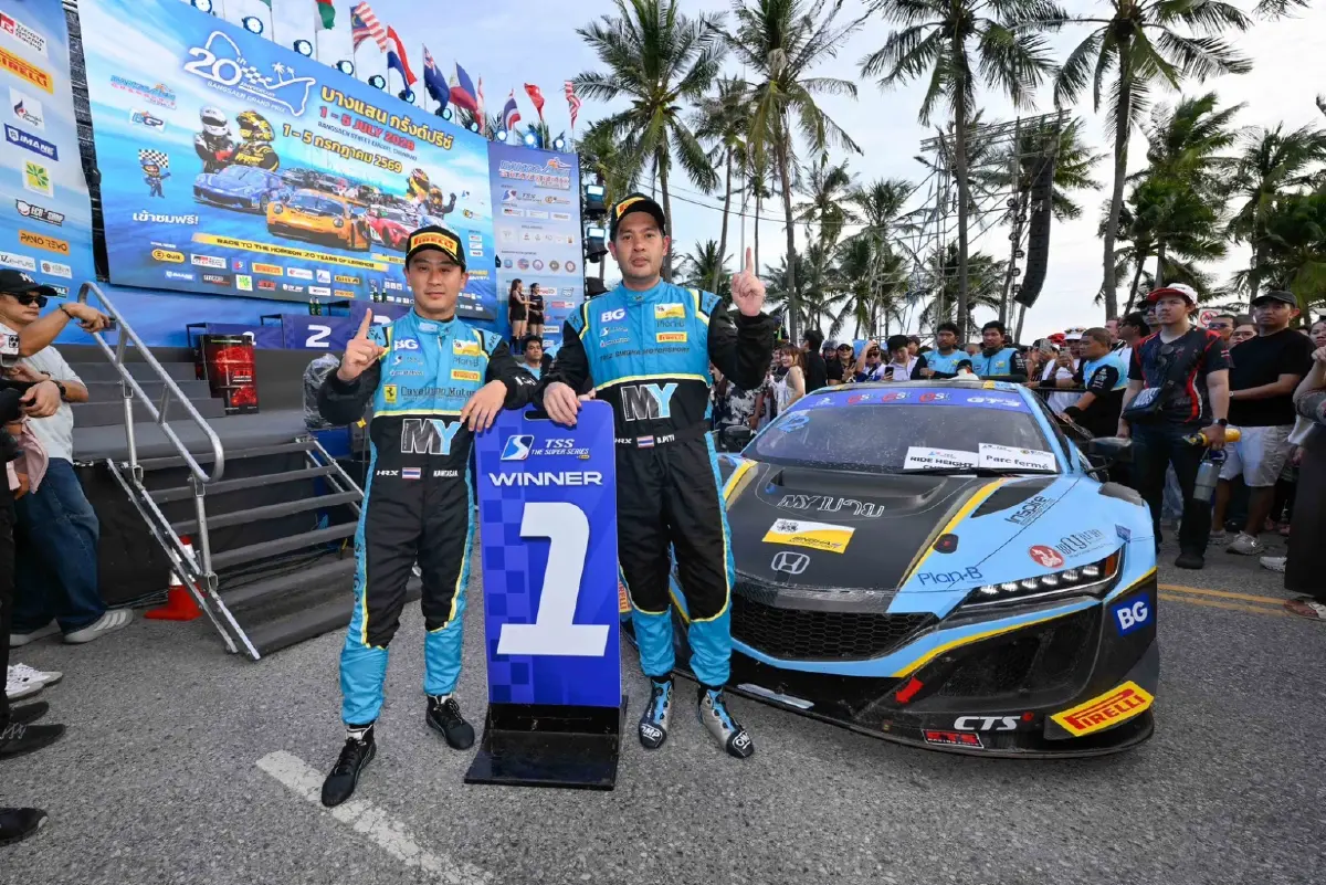 “ต๊อด ปิติ” แซงท้ายเกม! สิงห์ มอเตอร์สปอร์ตฯ เหมาชัย GT3 ศึกบางแสน 2 เรซติด