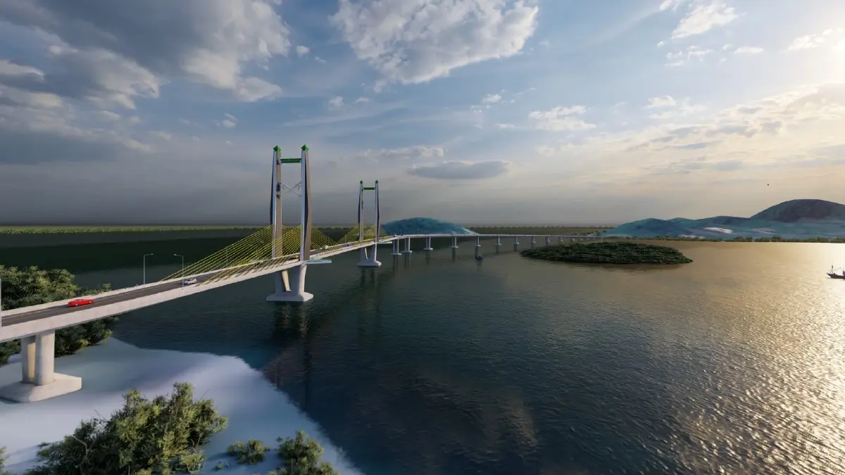 ภาพตัวอย่างสะพานเชื่อมเกาะลันตา-สะพานข้ามทะเลสาบสงขลา 