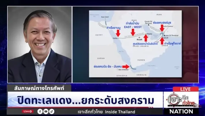 ฮูตี ปิดทะเลแดง ส่งผลปิด 2 ช่องแคบ ดันน้ำมันโลกพุ่ง สะเทือนไทยอ่วม!
