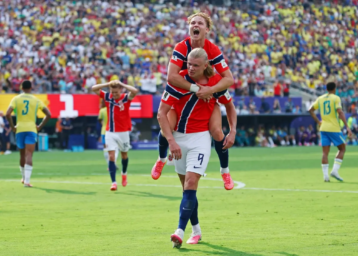 ฮาลันด์ ซัดเบิ้ลพา นอร์เวย์ ช็อกโลกดับ บราซิล 2-1 ลิ่ว 8 ทีม