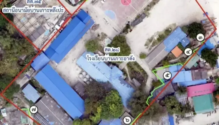 แฟัมภาพปัญหาที่ดินทับซ้อนบนเกาะหลีเป๊ะ