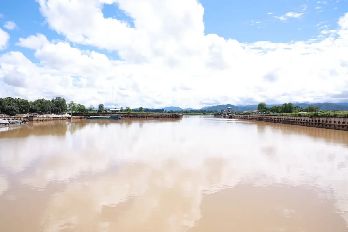 สภาพของท่าเรือเชียงแสน จ.เชียงราย