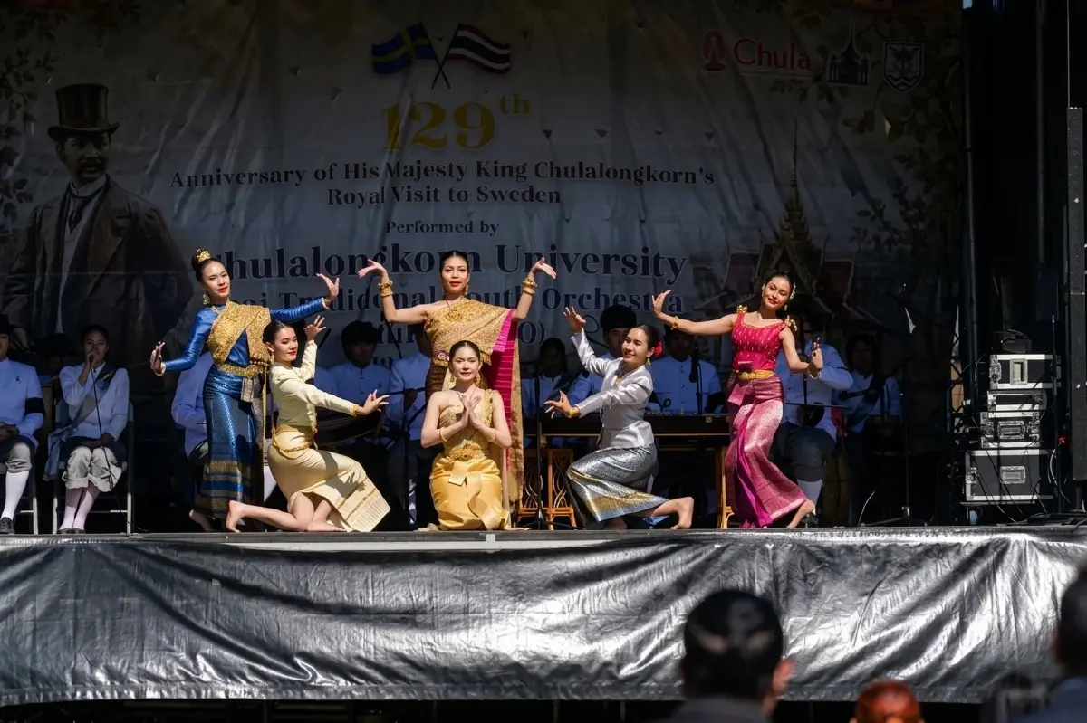 กิจกรรมรำลึก 129 ปี ร.5 เสด็จสวีเดน ChulaThaiYO โชว์ดนตรีไทยศาลาไทยรากุนดา  