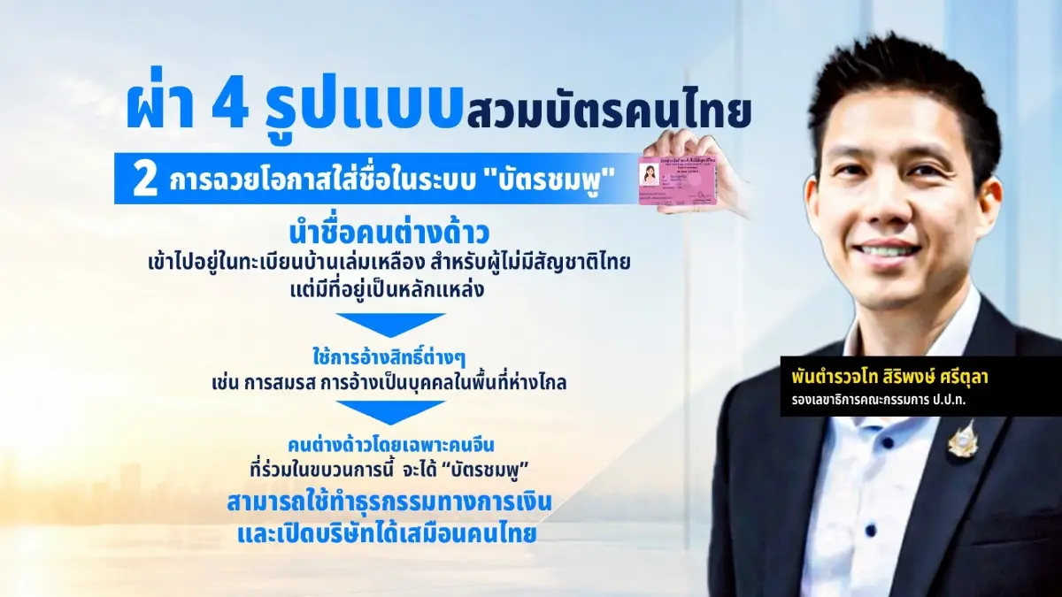 แฉโปรฯ999! ทลาย "แก๊งกุมารจีน" สวมสิทธิ "สัญชาติไทย" จ่ายไม่ถึงแสนได้ตัวตน "คนไทย"