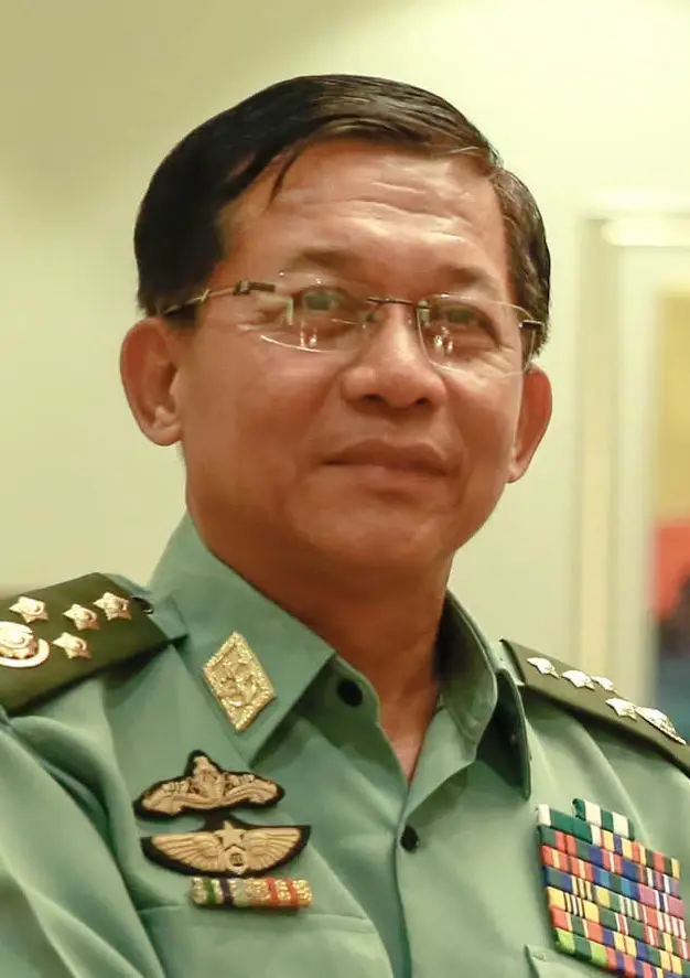 พลเอกอาวุโส มิน อ่อง หล่าย ประธานาธิบดีเมียนมา 