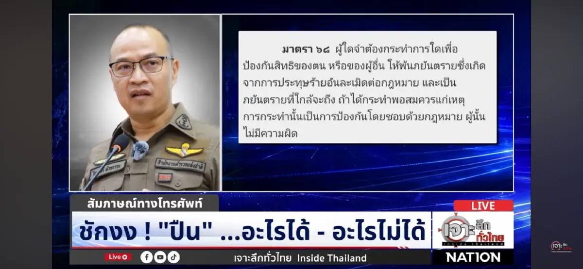 ไขข้อข้องใจกฎหมายปืน ยิงโจรเข้าบ้านแบบไหนไม่ผิด!