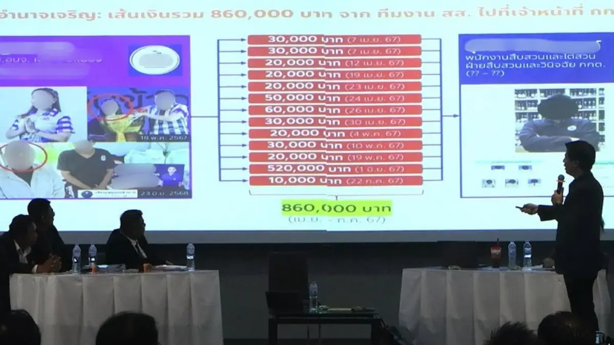 “พริษฐ์” แฉเส้นเงินโกง สว. โอนให้เจ้าหน้าที่ กกต. 13 ครั้ง