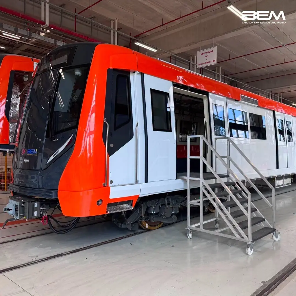 ปลาย พ.ย.นี้ เตรียมรับรถไฟฟ้าสายสีส้มขบวนแรก