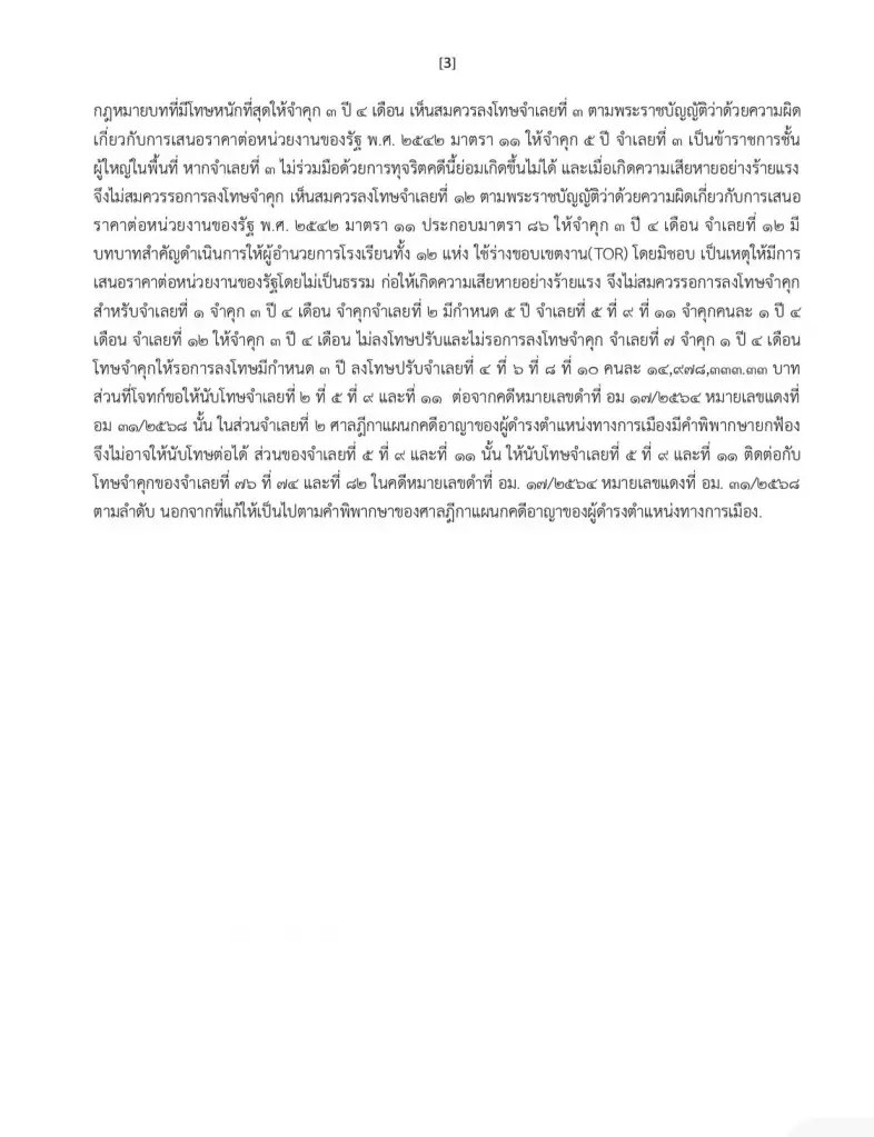 จำคุก 3 ปี 4 เดือน "สมหญิง บัวบุตร" อดีต สส.เพื่อไทย ไม่รอลงอาญา