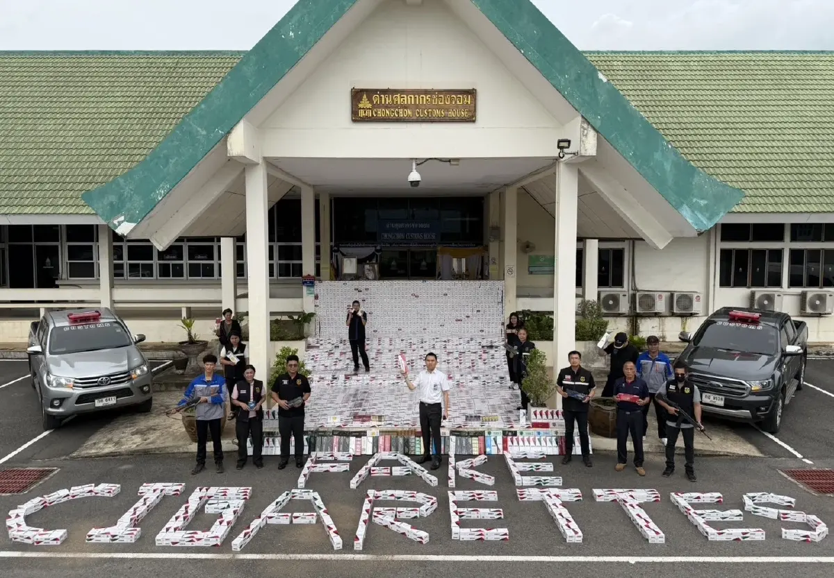 “ด่านศุลกากรช่องจอม-ไปรษณีย์โคราช” ลุยจับ “บุหรี่เถื่อน” 14 ล้าน