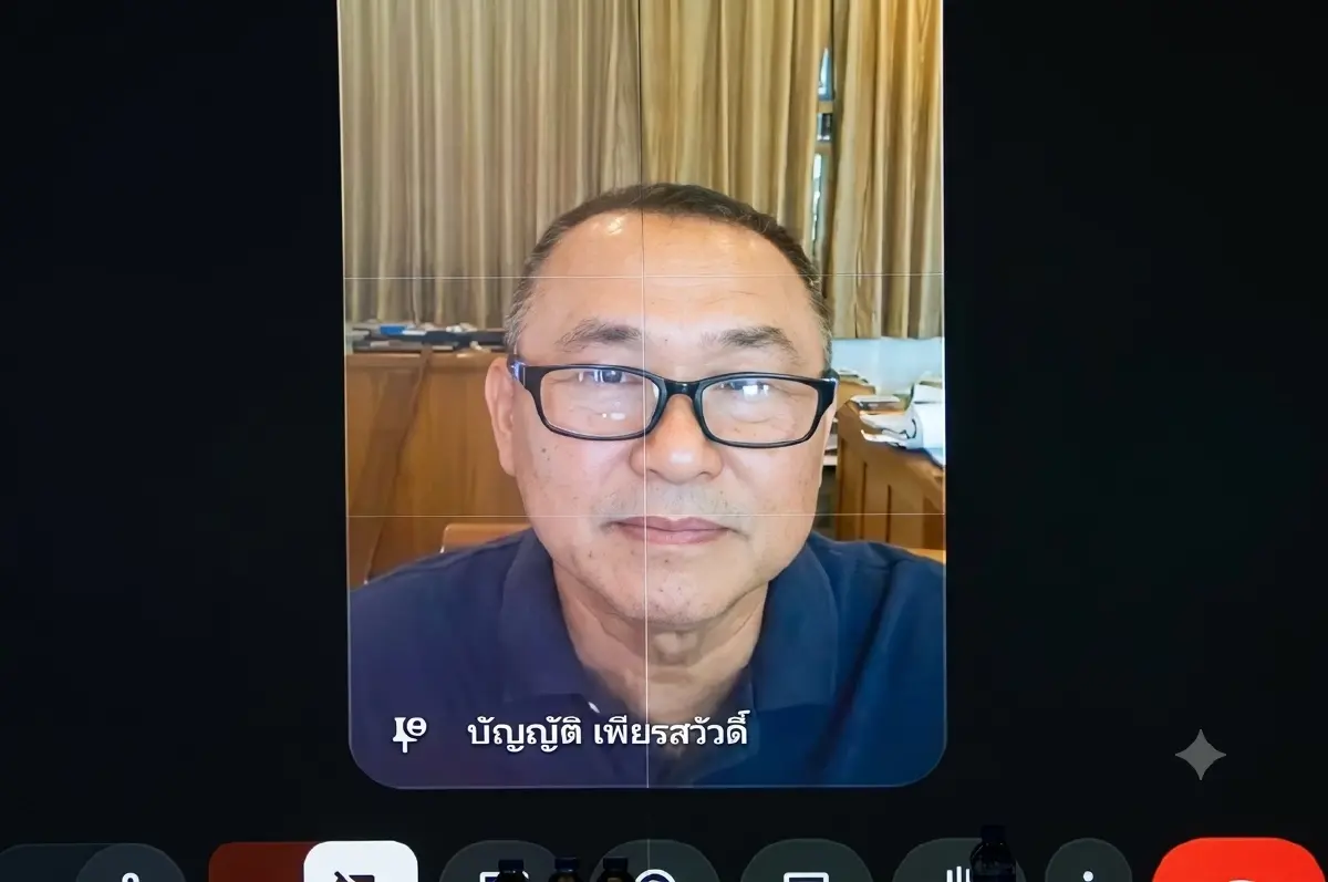 พล.ต.ต.บัญญัติ เพียรสวัสดิ์ ผู้สมัคร สว. ในกลุ่ม 2 กฎหมายและกระบวนการยุติธรรม จ.เพชรบุรี ซึ่งเป็นพยานคดีฮั้ว สว.วิดีโอคอลเปิดหลักฐานการเลือก สว.ระดับอำเภอ 