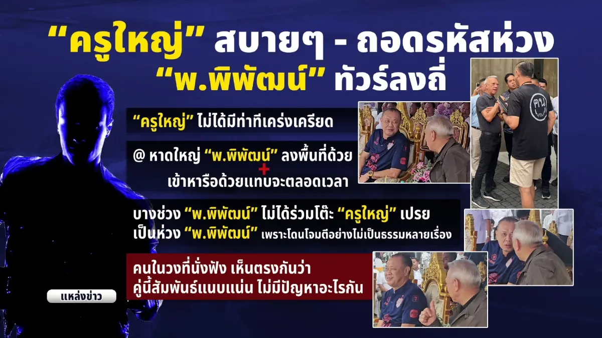 สยบเกาเหลา! ส่องภารกิจ “ครูใหญ่” ล่องใต้ หลังม่านภูมิใจไทย