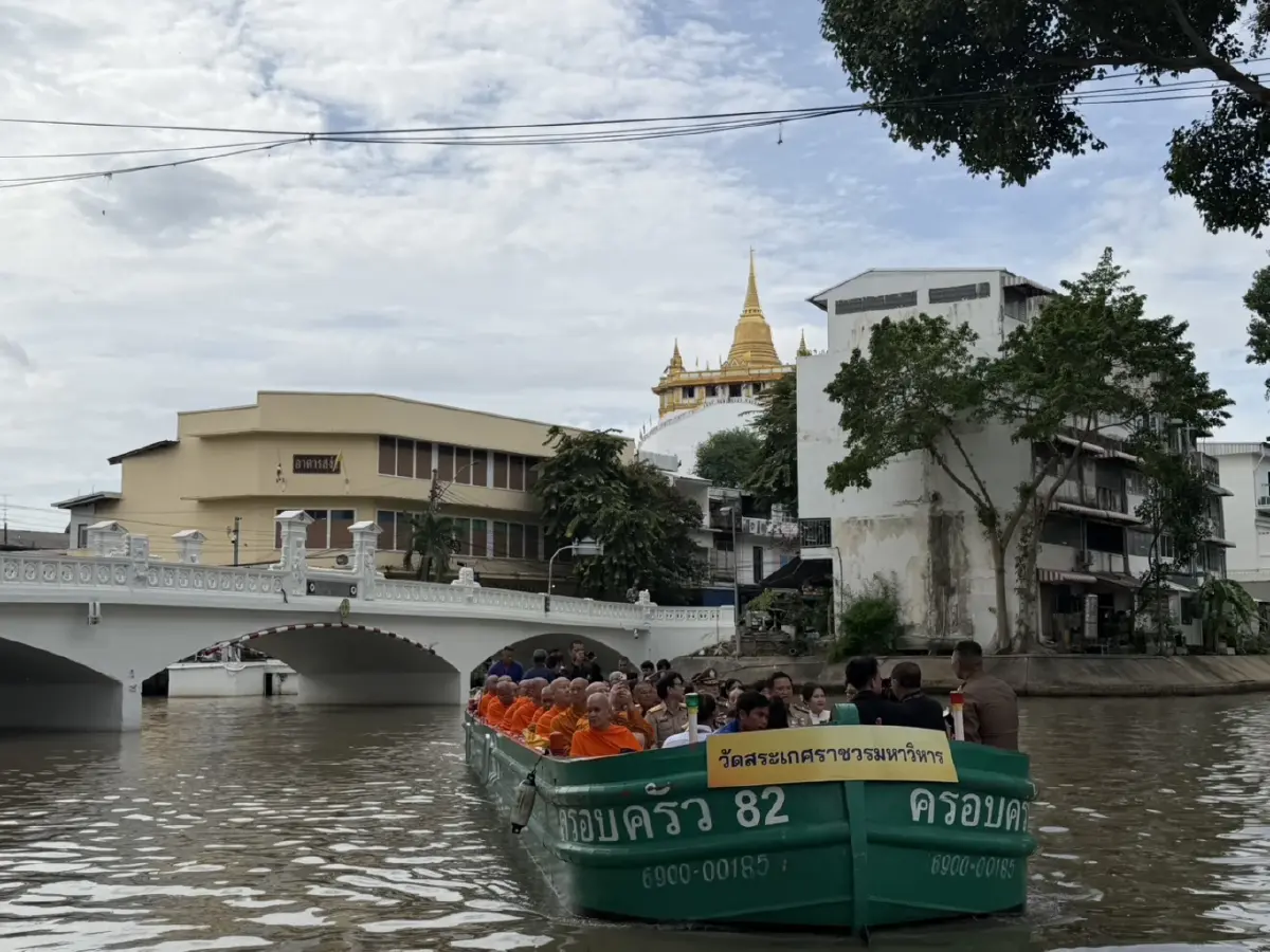 นายกฯ อนุทิน ล่องคลองรัตนโกสินทร์ พระ 120 รูป ฟื้นฟูเมืองยั่งยืน