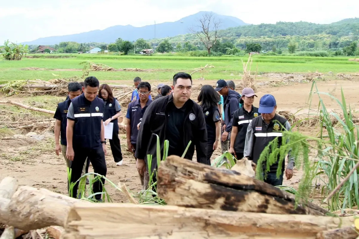 'วัชระพล' ลุยปัว จ.น่าน เร่งสำรวจน้ำท่วม เยียวยาเกษตรกร