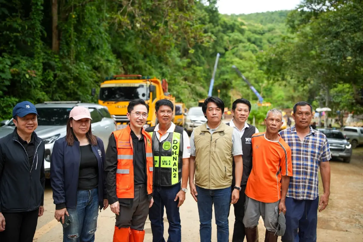 “ยศชนัน” ปักหลักน่าน ลุยปัวเร่งเชื่อมสะพานชั่วคราวช่วยชาวบ้าน