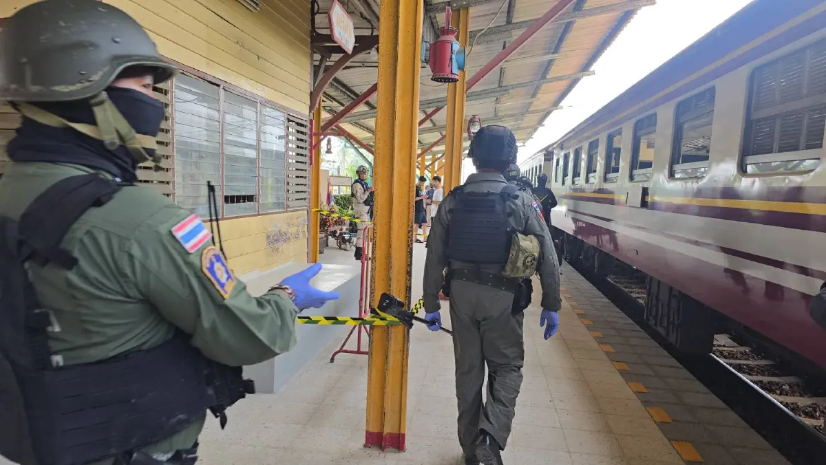 ด่วน! รวบผู้ต้องสงสัยป่วนนราฯ 1 ราย - เร่งกู้รางรถไฟโดนบึ้ม