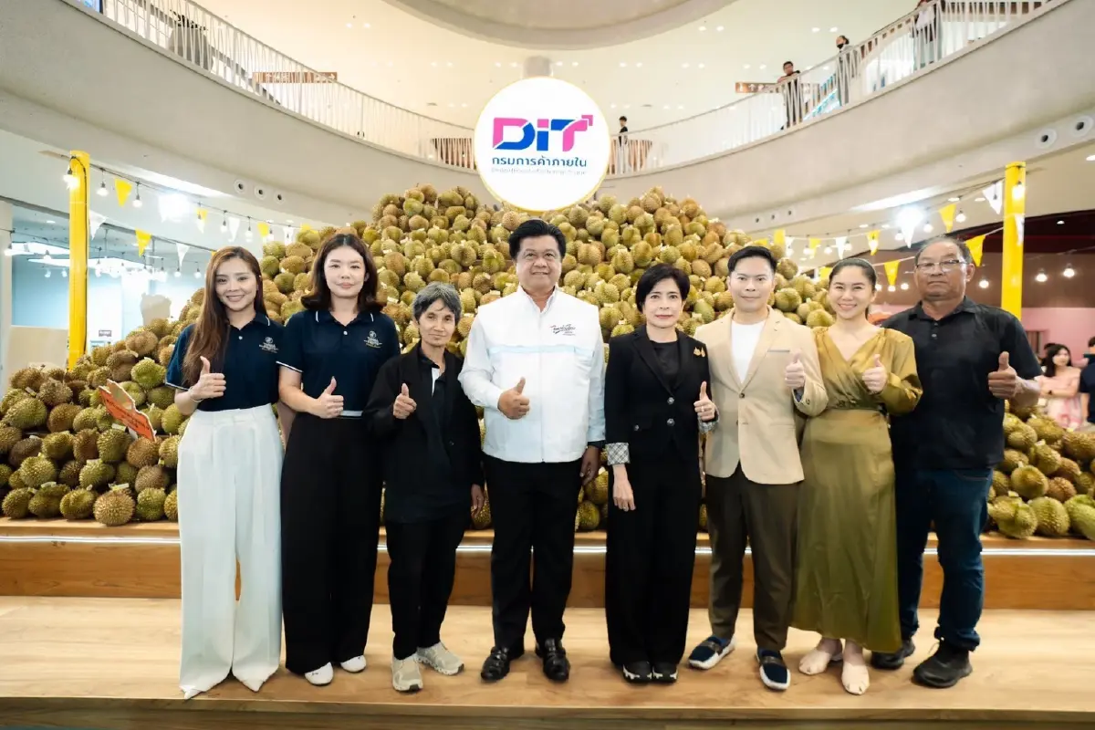 พาณิชย์เร่งกระจายผลผลิตทุเรียน เพิ่มช่องทางขาย ช่วยเกษตรกรสร้างรายได้