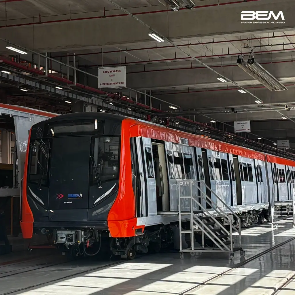ปลาย พ.ย.นี้ เตรียมรับรถไฟฟ้าสายสีส้มขบวนแรก