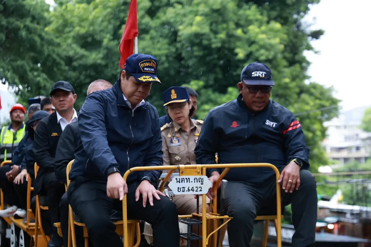 ดันฮับโลจิสติกส์เมืองกาญจน์ "สรรเพชญ" ลุยตรวจที่ดิน รฟท. ปั้นโปรเจกต์ใหญ่