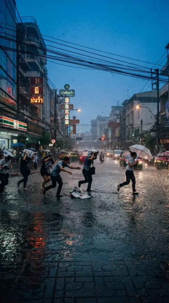 เช็กด่วนพิกัดฝน! กรมอุตุฯ เตือนทั่วไทยฝนฟ้าคะนอง 60-70% ตกหนักบางแห่ง
