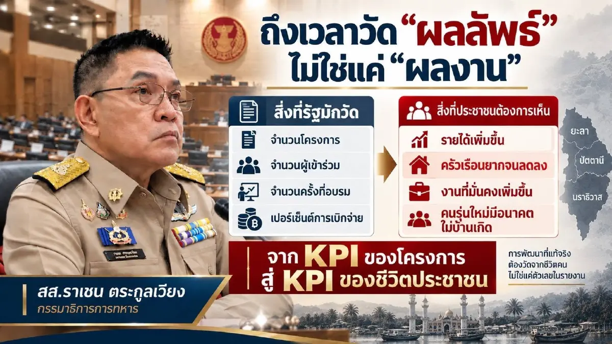 22 ปี ดับไฟใต้ ทุ่มงบทะลุ 5 แสนล้าน แต่คนพื้นที่ยังจนกว่าเดิม จี้รัฐเปลี่ยน KPI ดันชายแดนใต้