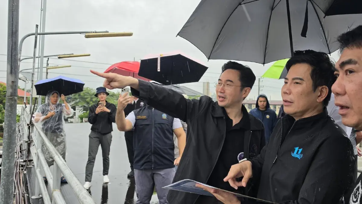 “ยศชนัน” ตรวจสถานีสูบน้ำปากคลองรังสิต เตือนเหนือรับมือฝนหนัก 1-2 วันนี้