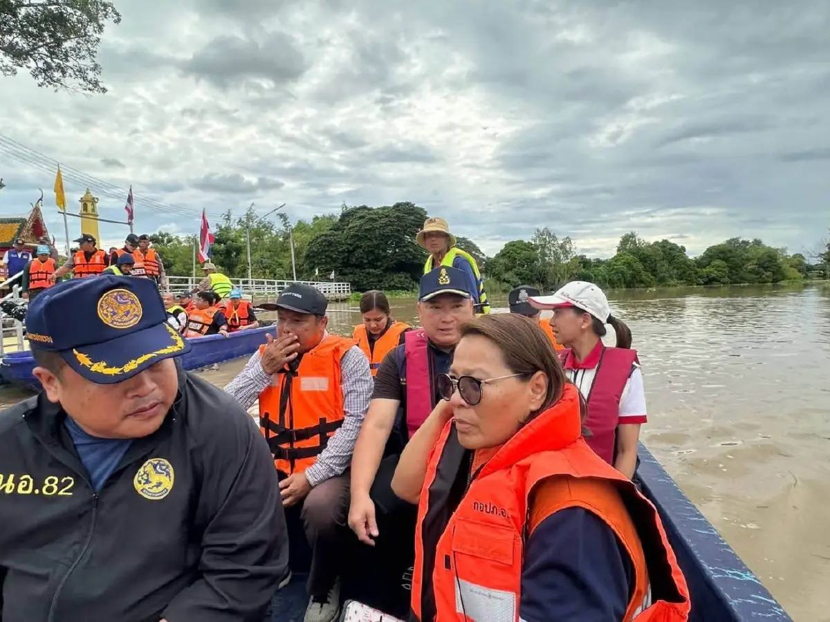ด่วน! "ผู้ว่าฯอยุธยา" ลุยตรวจรับมือ น้ำเจ้าพระยา สั่งระดมบังเกอร์กั้นโบราณสถาน-เร่งช่วยกลุ่มเปราะบาง