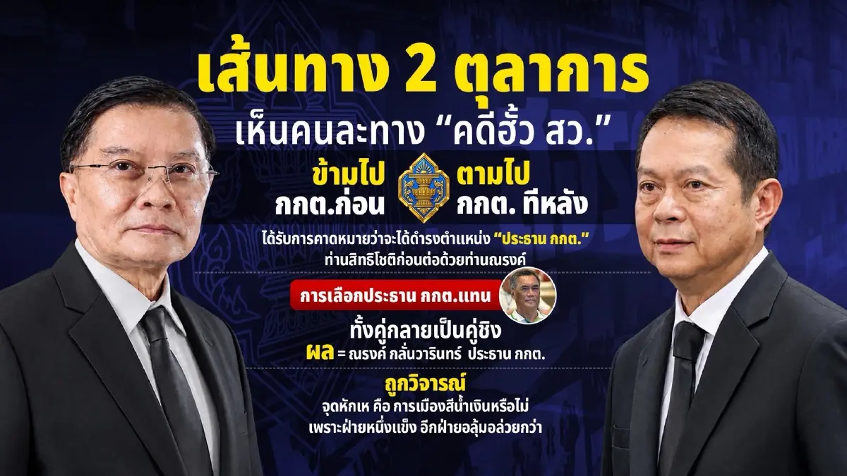 ผ่าเส้นทาง 2 ผู้พิพากษา สู่ กกต. “สิทธิโชติ-ณรงค์” เห็นต่างคดีฮั้ว สว.