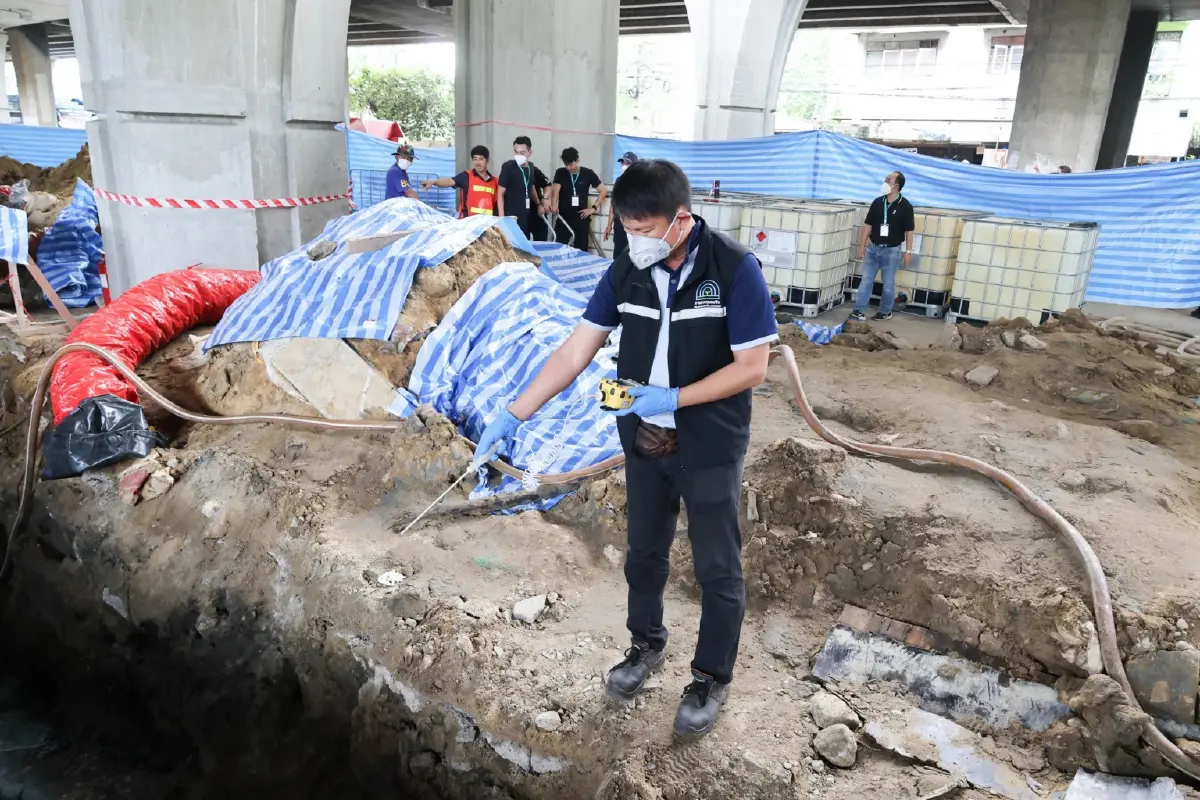 เร่งซ่อม "น้ำมันรั่วพระราม 3" พลังงานลุยเปิดรอยรั่ว เทสระบบ 32 กม.