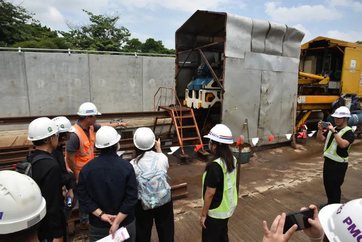รฟม. ถกเข้ม ลุยตรวจการดำเนินงานตาม EIA โครงการรถไฟฟ้าสายสีม่วงใต้