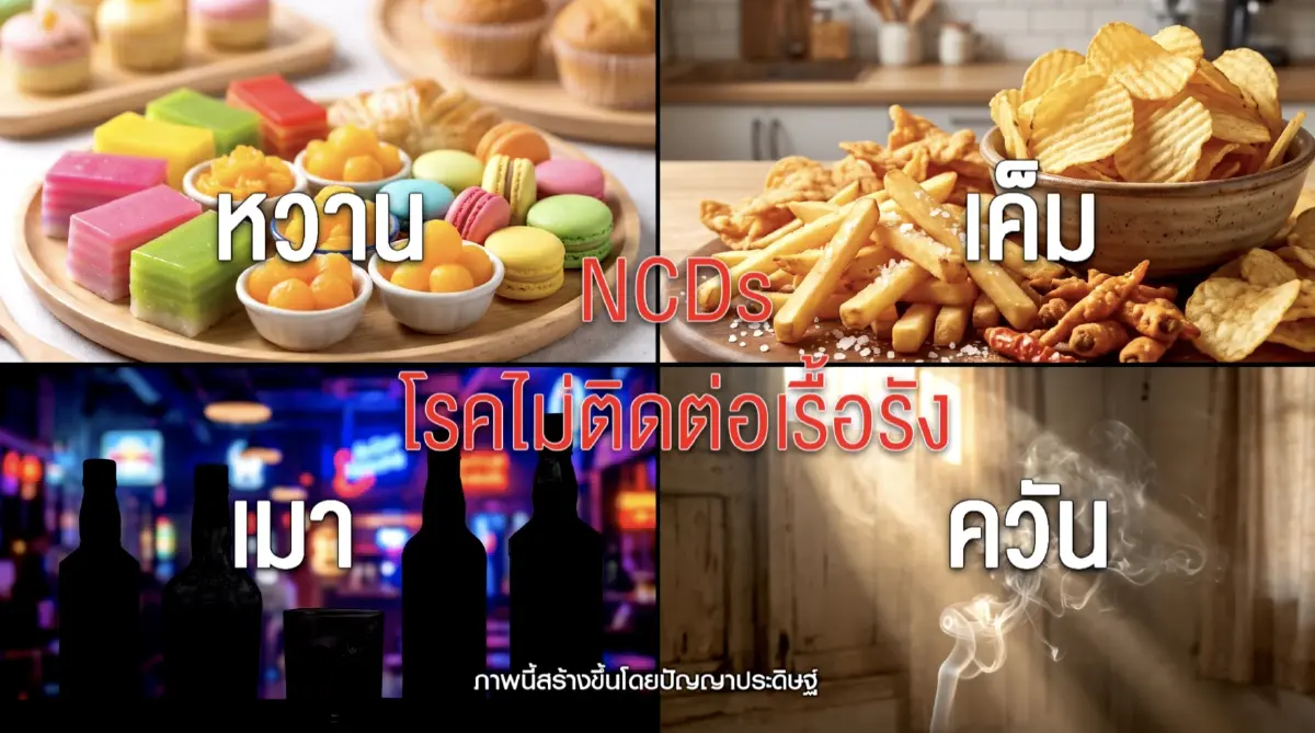 “หวาน เค็ม เมา ควัน” กับดักสุขภาพ ดันมาตรการภาษีลด NCDs ปกป้องอนาคตเด็กไทย